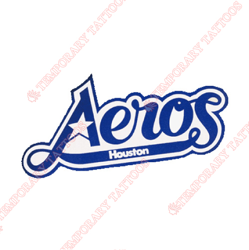 Houston Aeros Customize Temporary Tattoos Stickers NO.7112